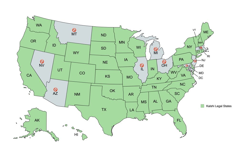 kalshi legal states map where is kalshi legal