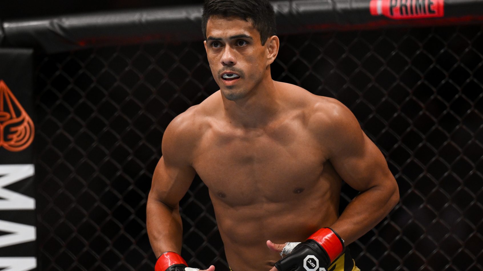 Jafel Filho gets set to fight Daniel Barez during a UFC Fight Night event.