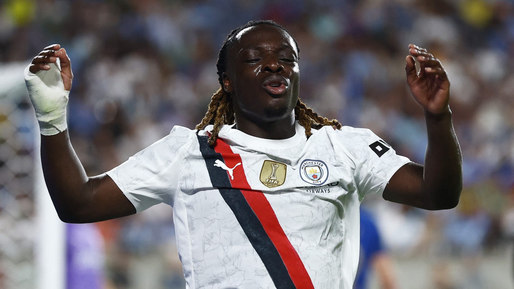 Manchester City midfielder Jeremy Doku