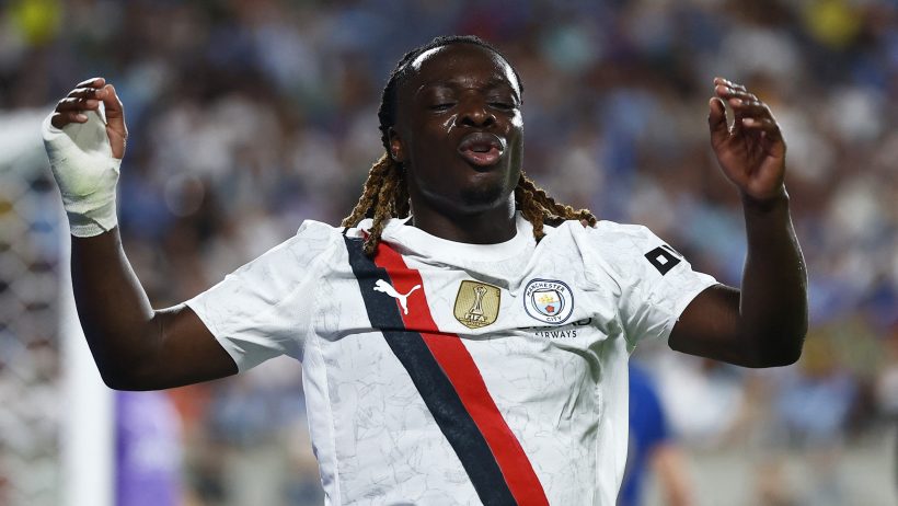 Manchester City midfielder Jeremy Doku