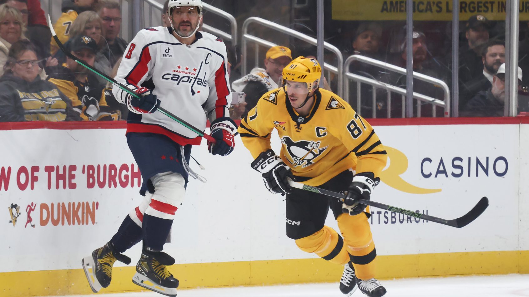 Alex Ovechkin and Sidney Crosby