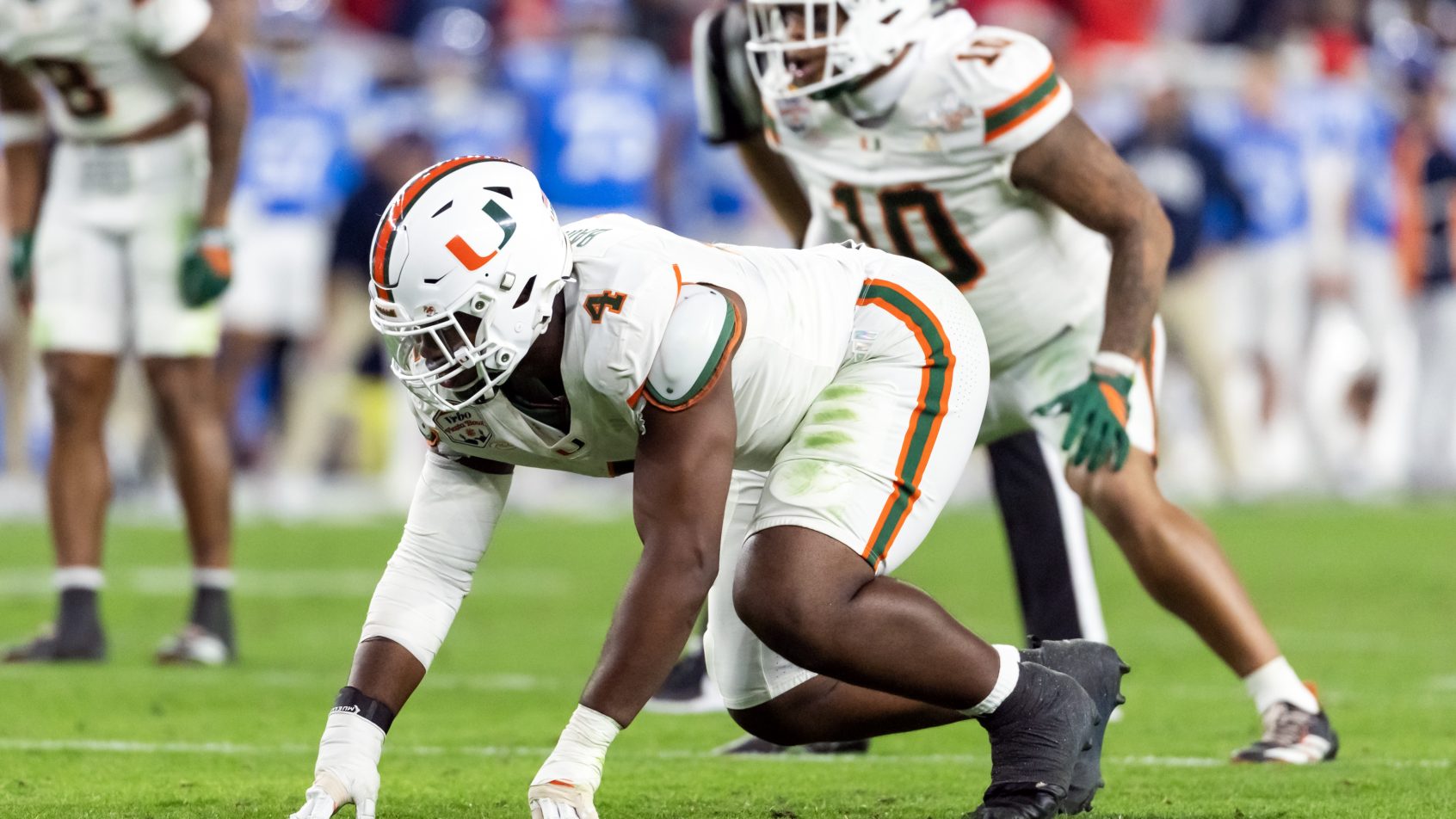 Rueben Bain Jr in stance