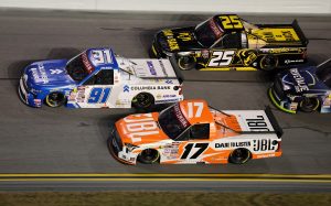 Christian Eckes on-track at Daytona (2026).