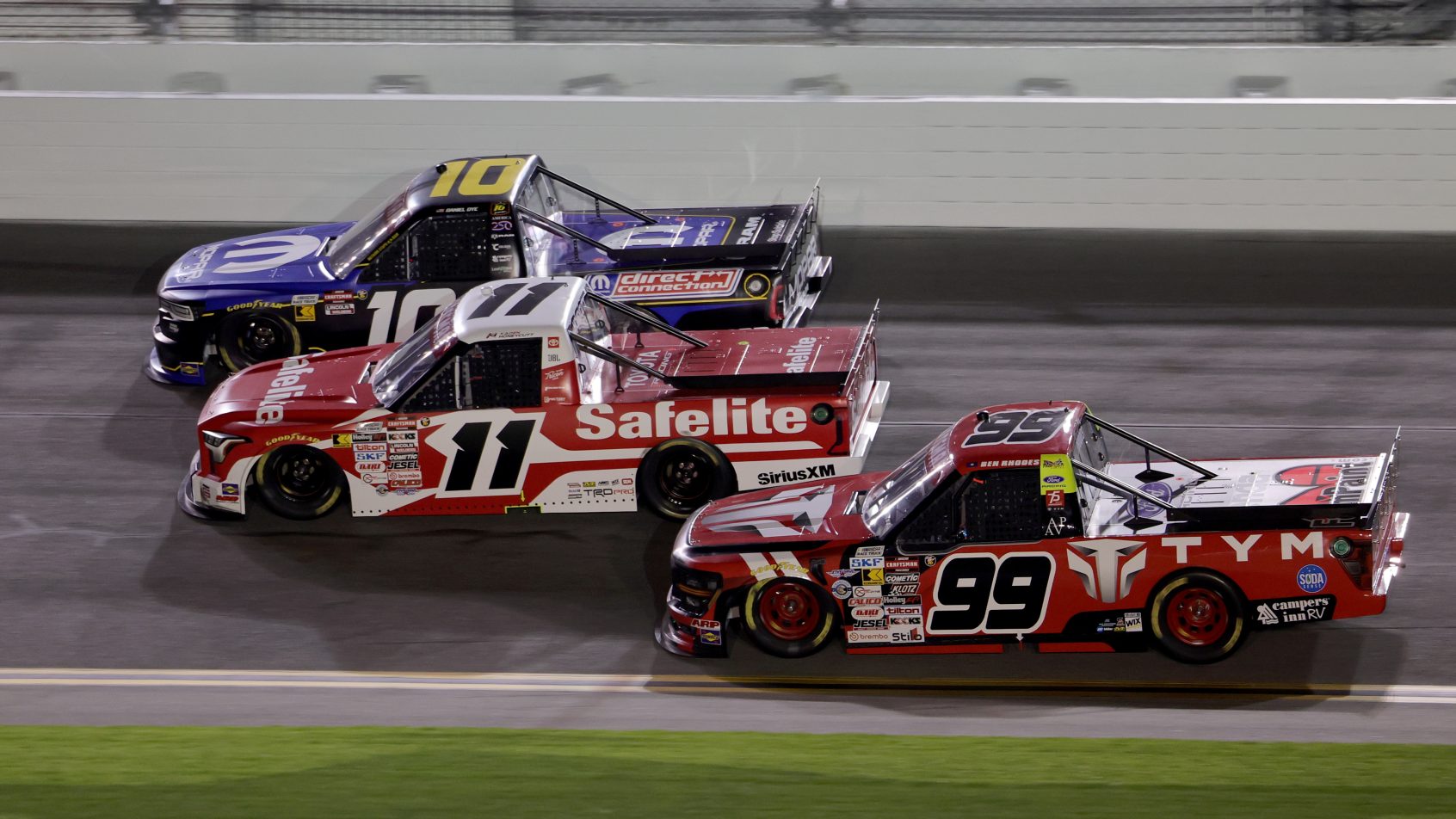 Kaden Honeycutt on-track at Daytona (2026).