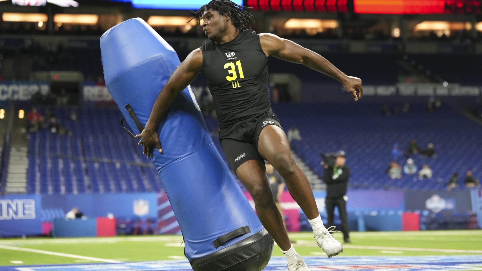 Texas Tech defensive lineman David Bailey at the 2026 NFL Combine
