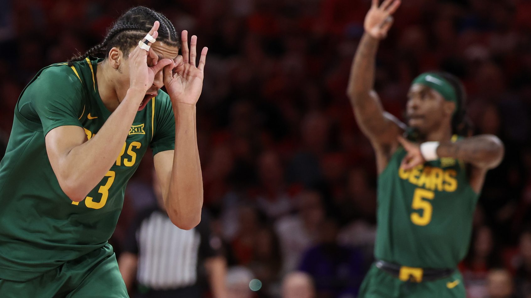 Cameron Carr celebrating reaction