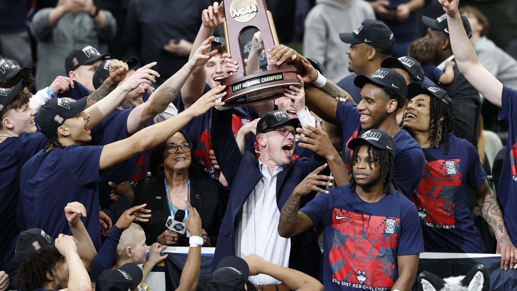 UConn is back in the Final Four, hunting for its 3rd NCAA title in 4 years.