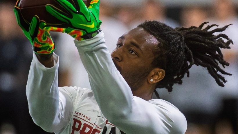 Omar Cooper Jr catching a pass