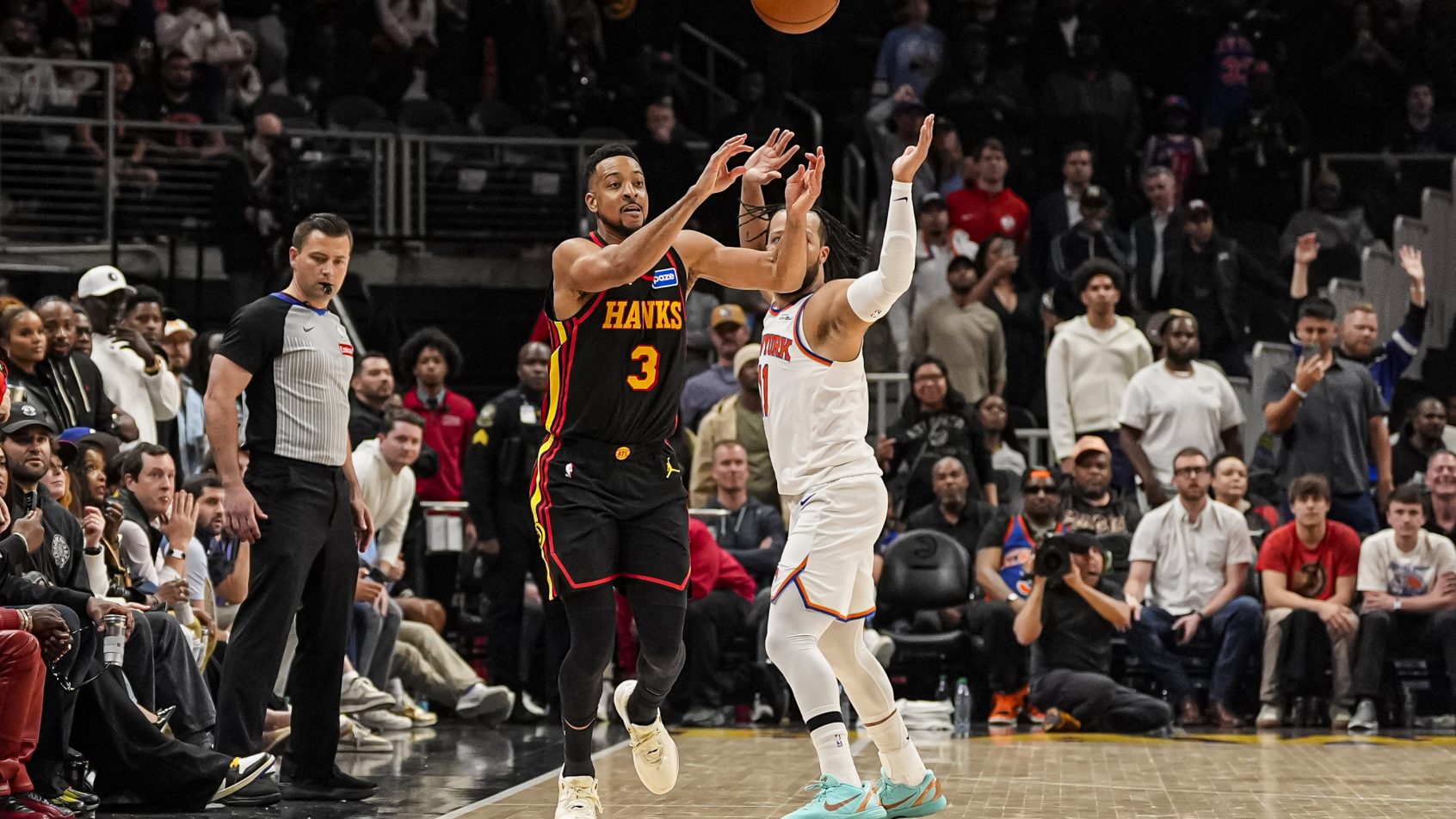 New York took 2 out of 3 vs. the Hawks in the regular season.