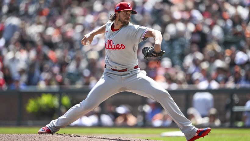 Aaron Nola goes for the Phillies tonight vs the Cubs.