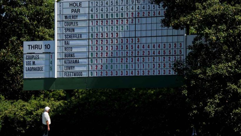 Masters live betting