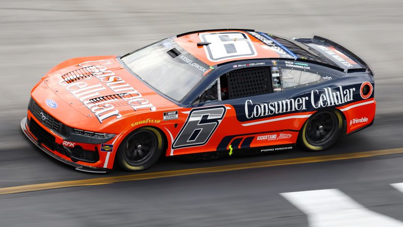 Brad Keselowski on-track at Bristol Motor Speedway (2026).