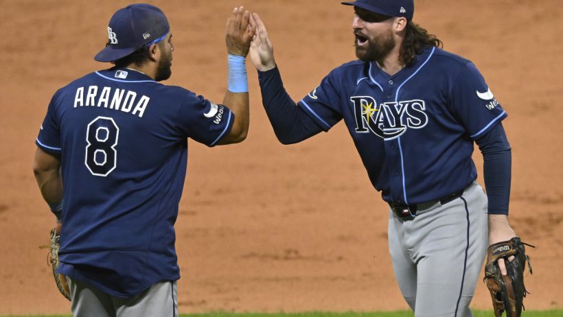 The Rays go for their 6th consecutive win tonight in Cleveland.