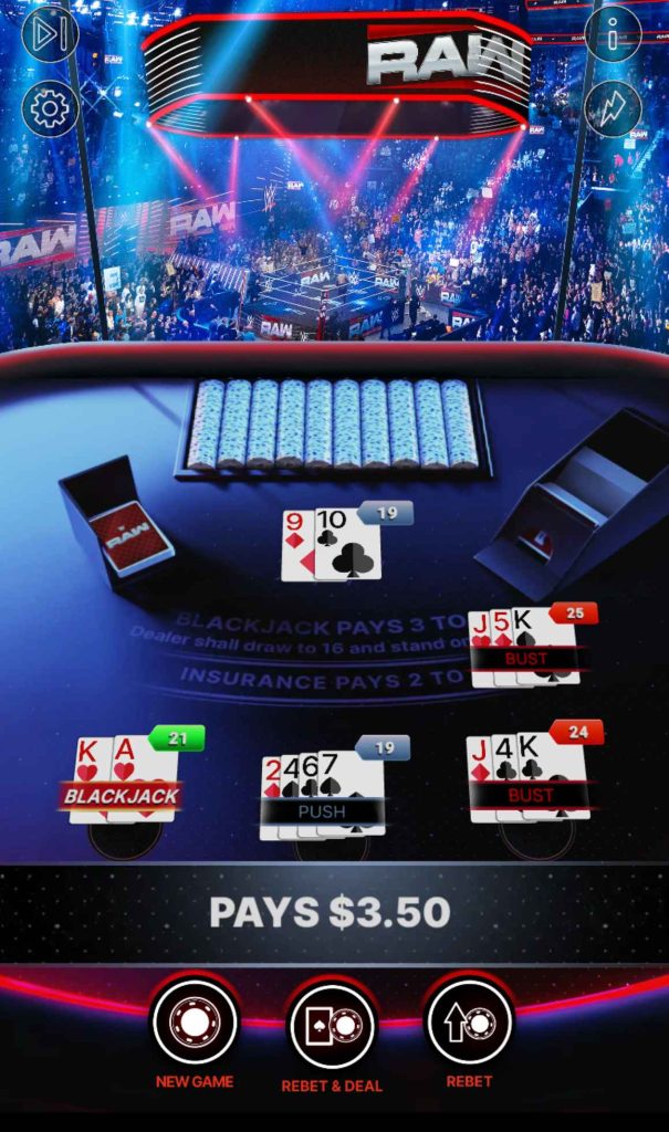 WWE Multi-Hand Blackjack