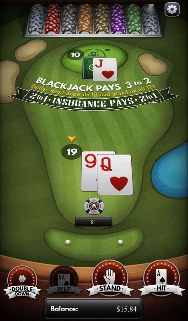 DraftKings Golf Blackjack
