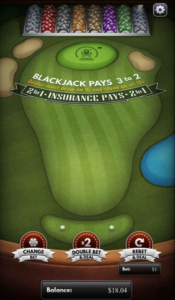 DraftKings Golf Blackjack