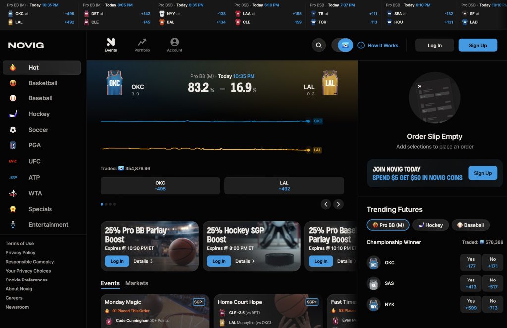 novig prediction market app