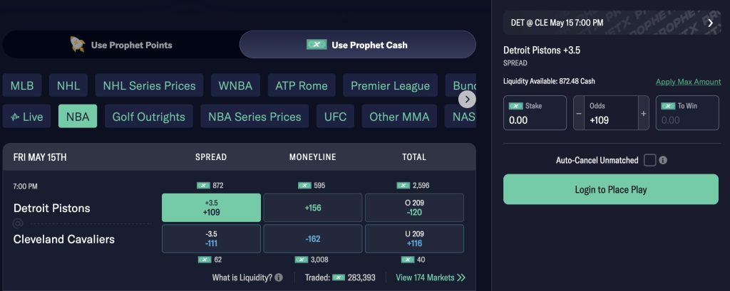 prophetx bet matching
