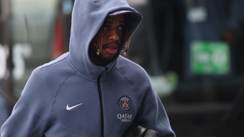 Paris Saint-Germain forward Bradley Barcola