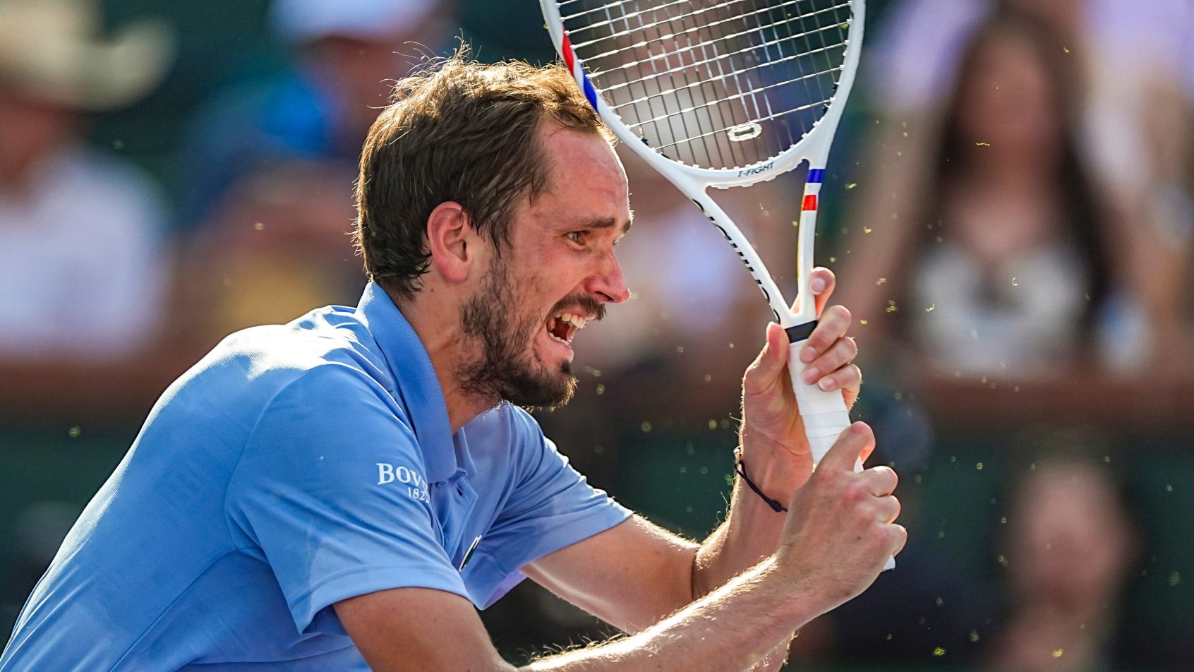 Daniil Medvedev on the court