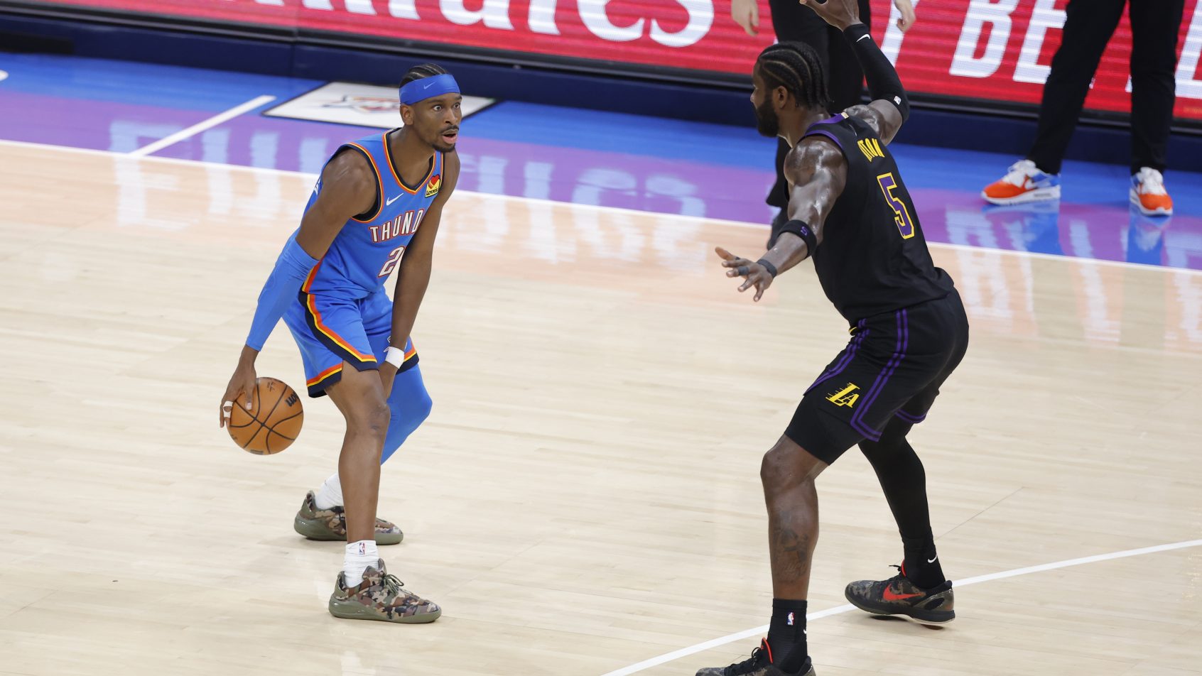 SGA leads the Thunder against the Lakers in Game 1 of the Western Conference semifinals.