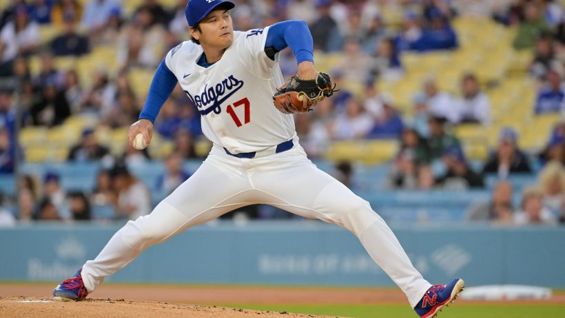Shohei Ohtani is on the bump tonight for the Dodgers.