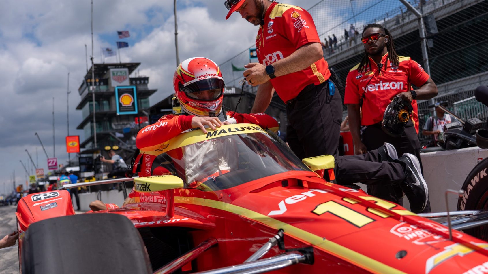 David Malukas readies for Indianapolis 500 practice (2026).
