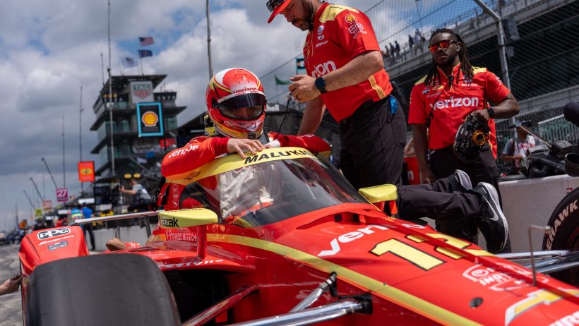 David Malukas readies for Indianapolis 500 practice (2026).