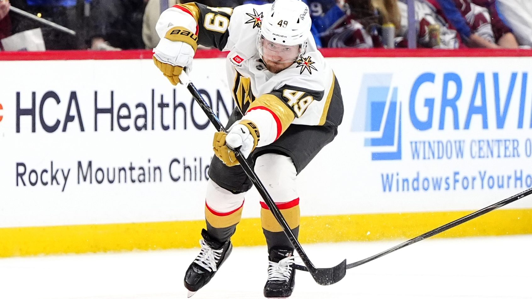 Ivan Barbashev moves puck