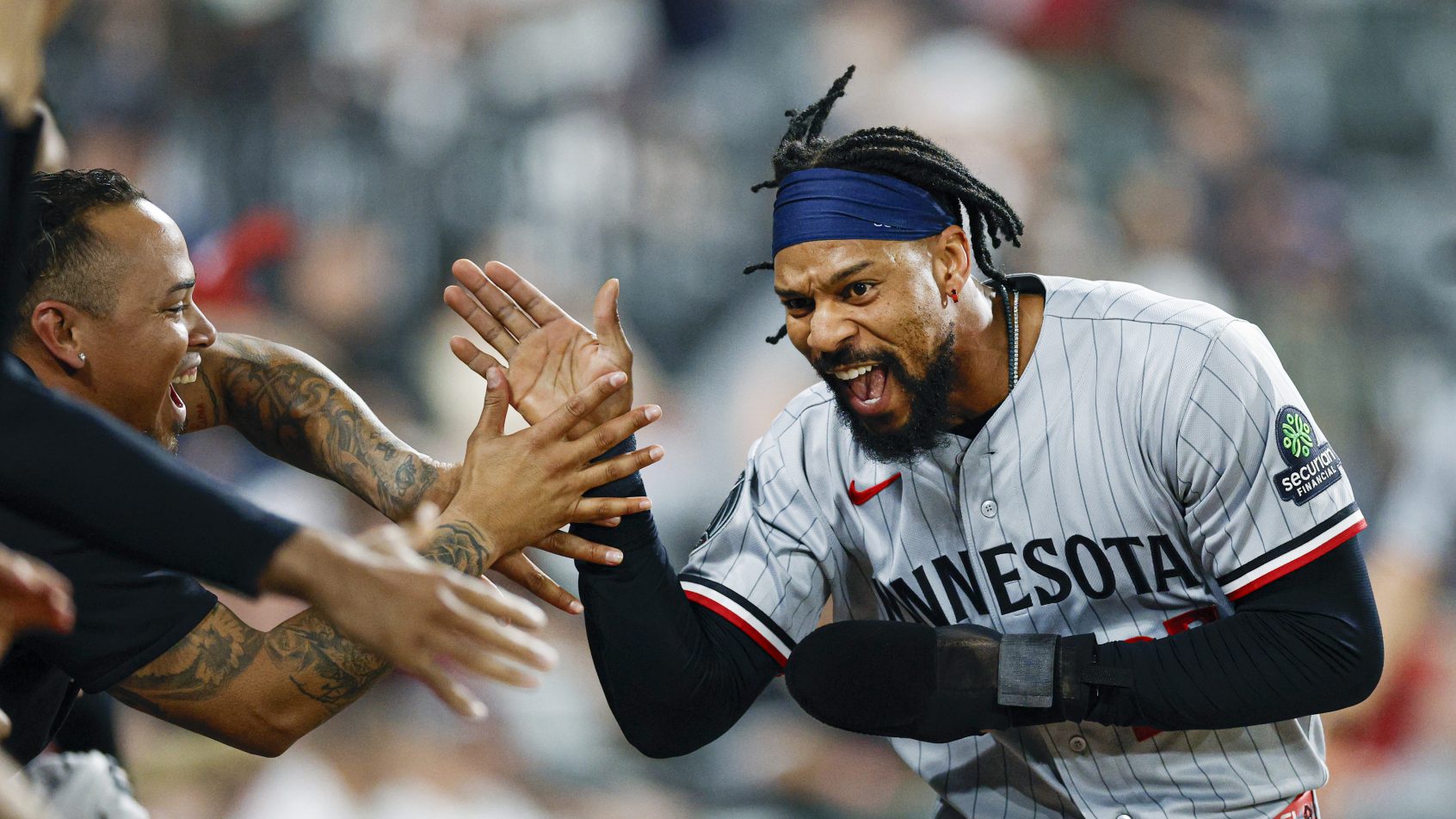 Byron Buxton celebrating