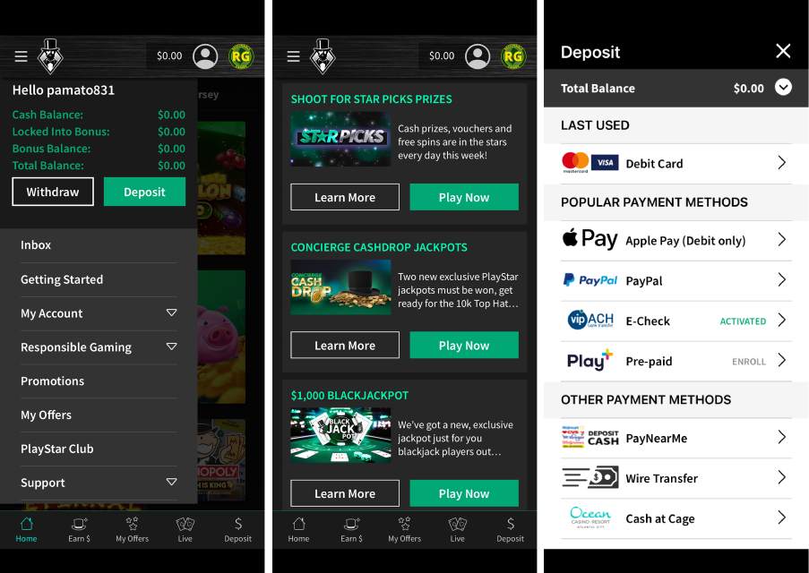 playstar casino promo code online banking