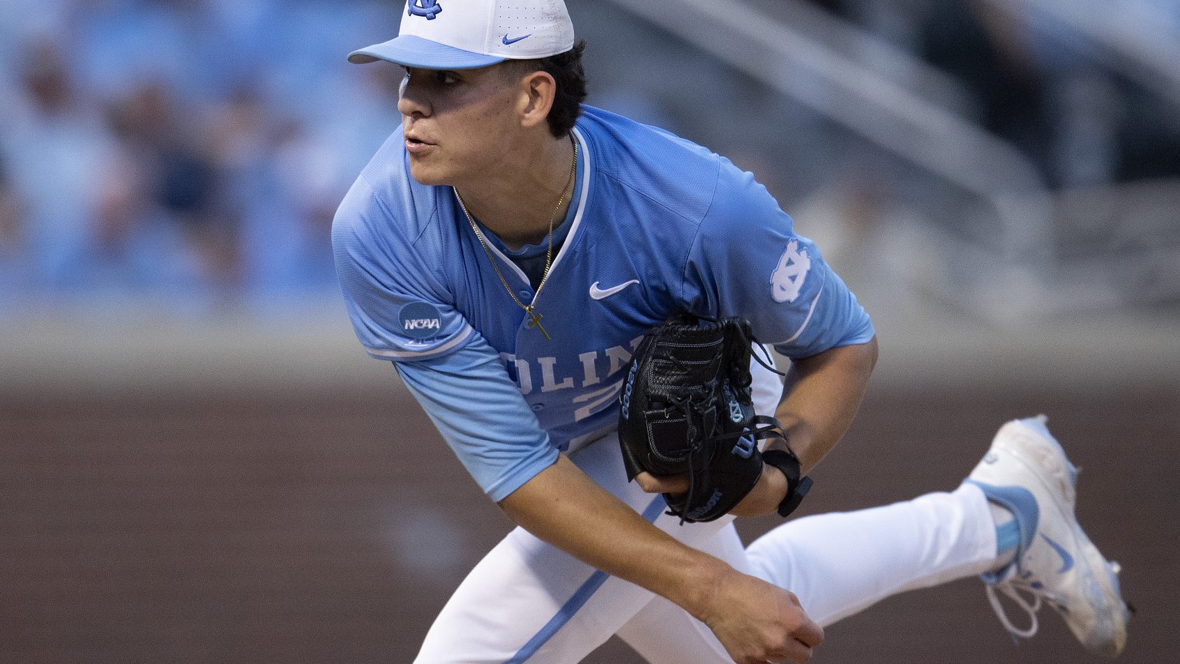 Jason DeCaro throws pitch