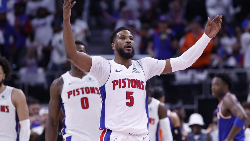 NBA: Playoffs-New York Knicks at Detroit Pistons
