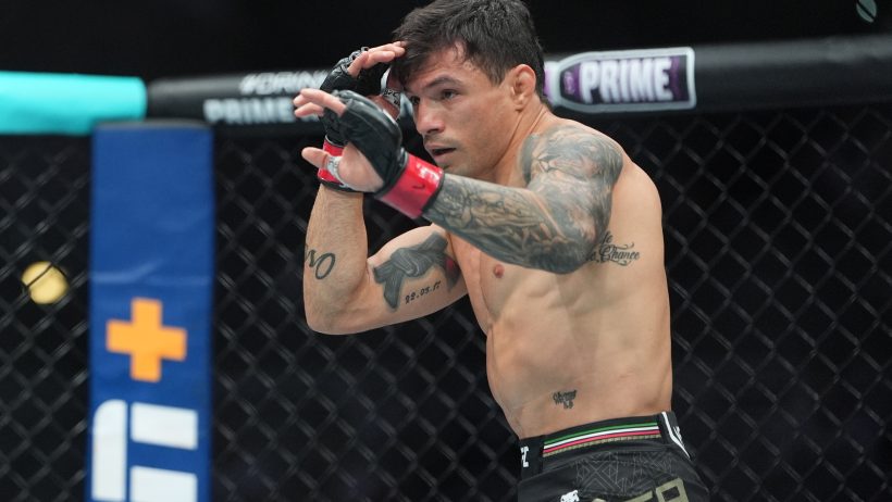 Alessandro Costa fights Alden Coria during a UFC Fight Night card.
