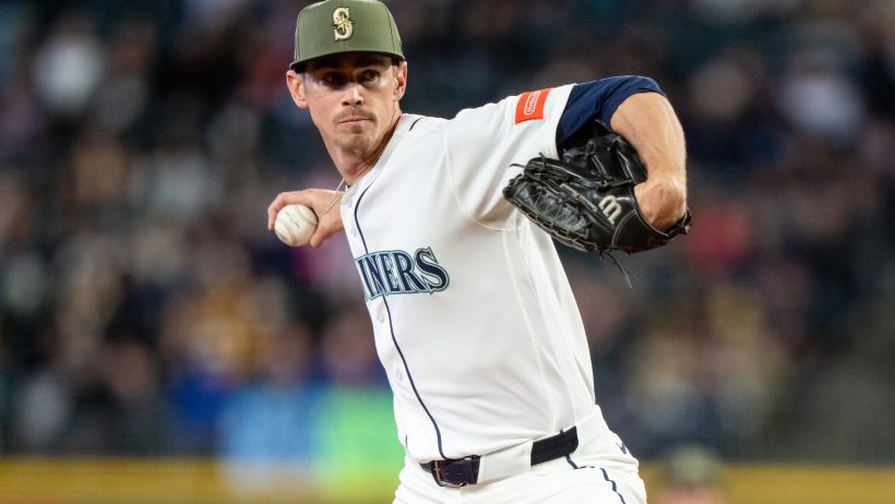Emerson Hancock throws pitch