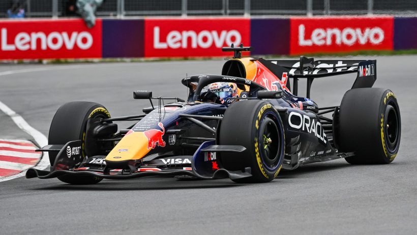 Max Verstappen on track in Canada (2026).