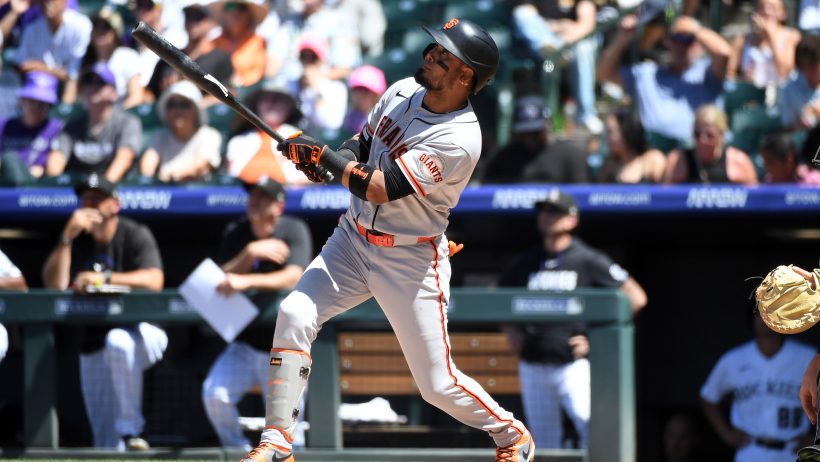 Luis Arraez swings bat