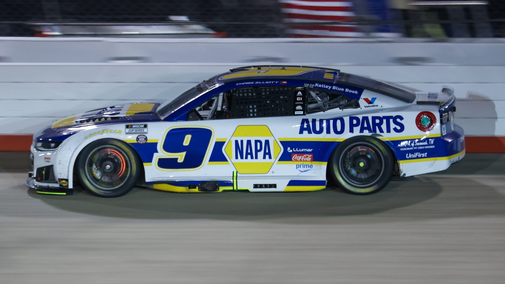 Chase Elliott on track in Nashville (2026).