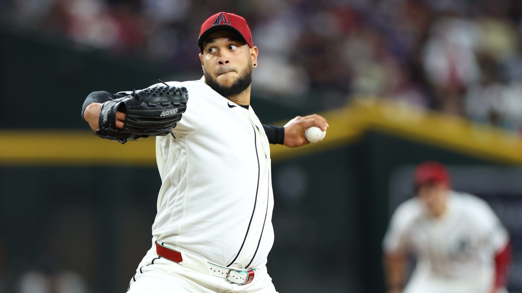 Eduardo Rodriguez fires a pitch against the Nationals.