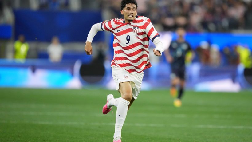 Ricardo Pepi playing for United States in the 2026 FIFA World Cup.