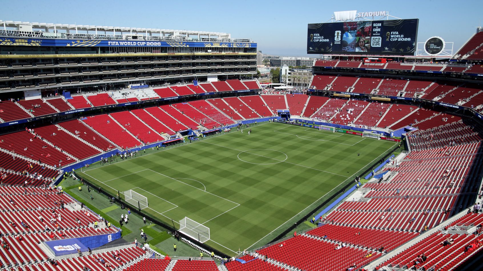 The World Cup stadium in Santa Clara, CA