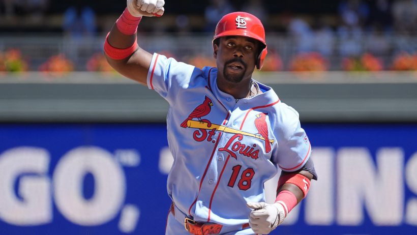 Jordan Walker celebrates a home run versus the Twins.