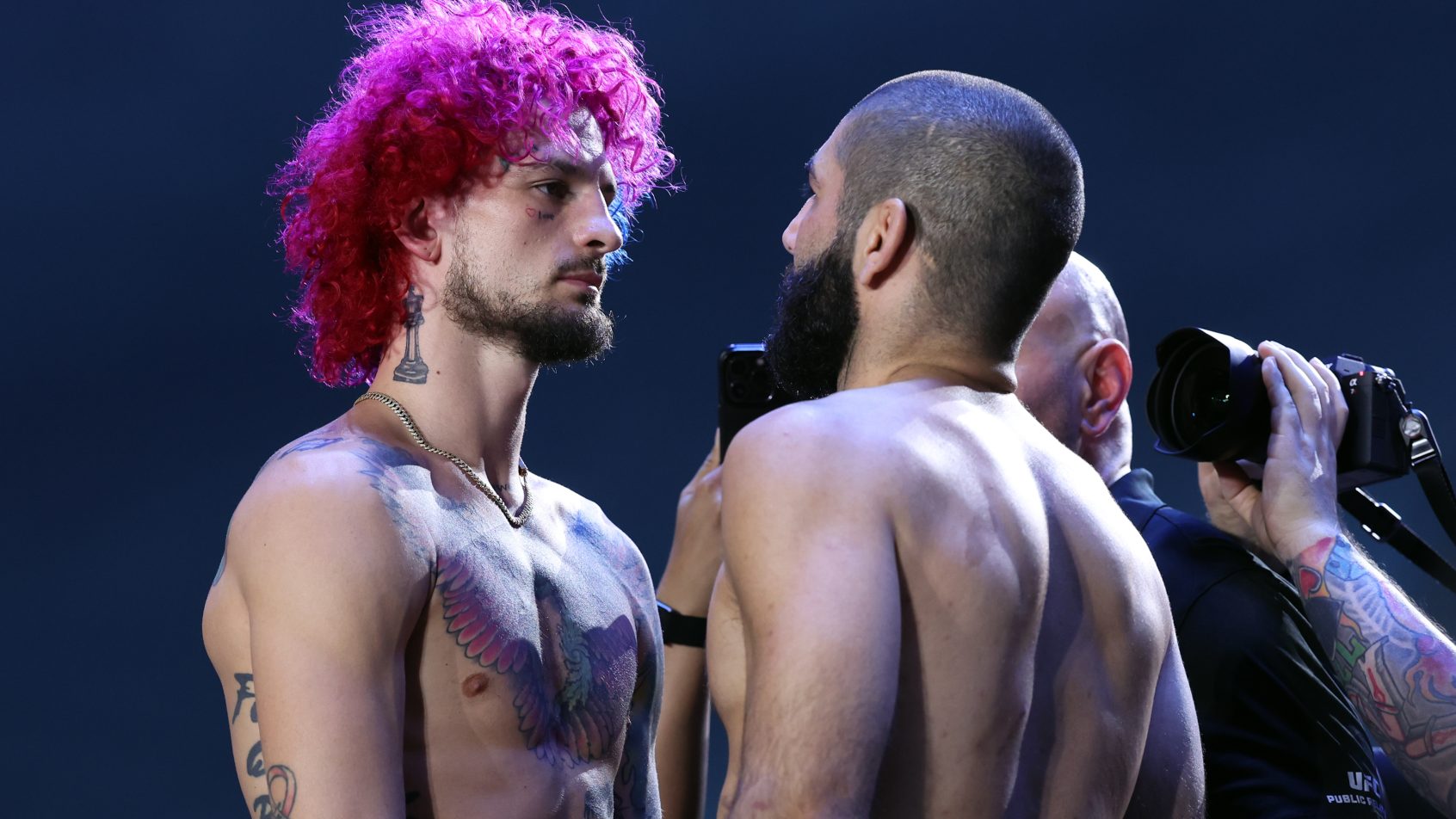 Sean O'Malley and Aiemann Zahabi face-off