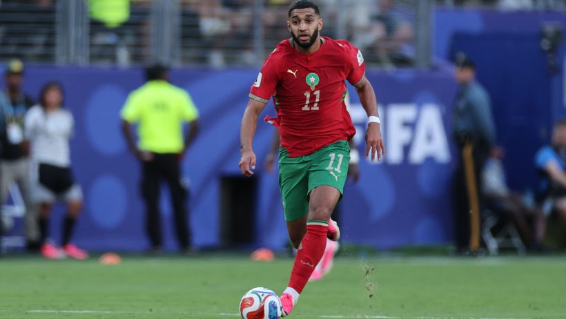 Ismael Saibari playing for Morocco in the 2026 FIFA World Cup.
