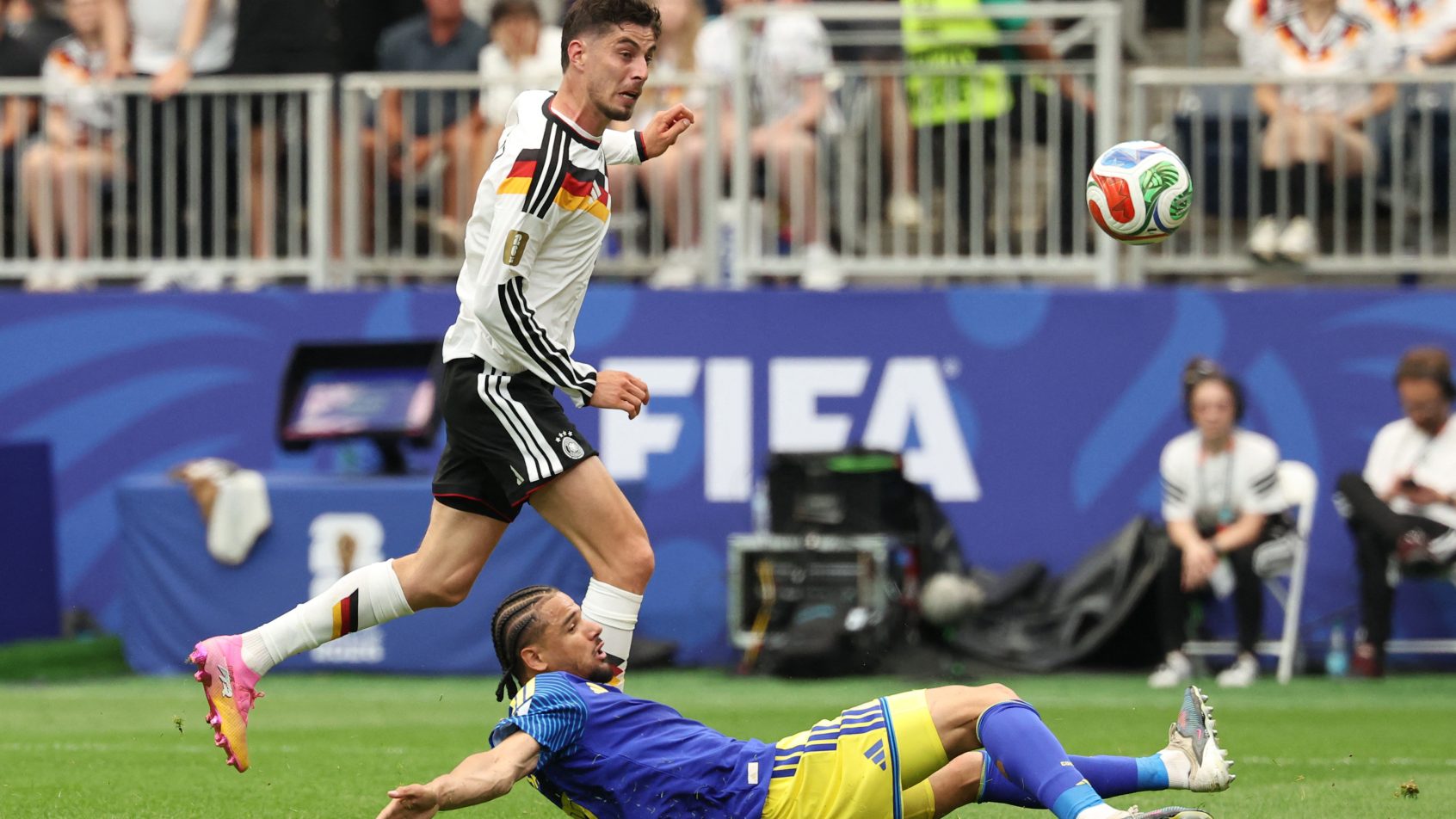Germany's Kai Havertz scoring a goal