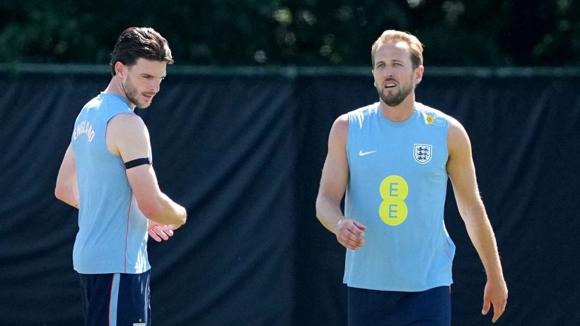 DECLAN-RICE-HARRY-KANE-TREINO-INGLATERRA-COPA-DO-MUNDO