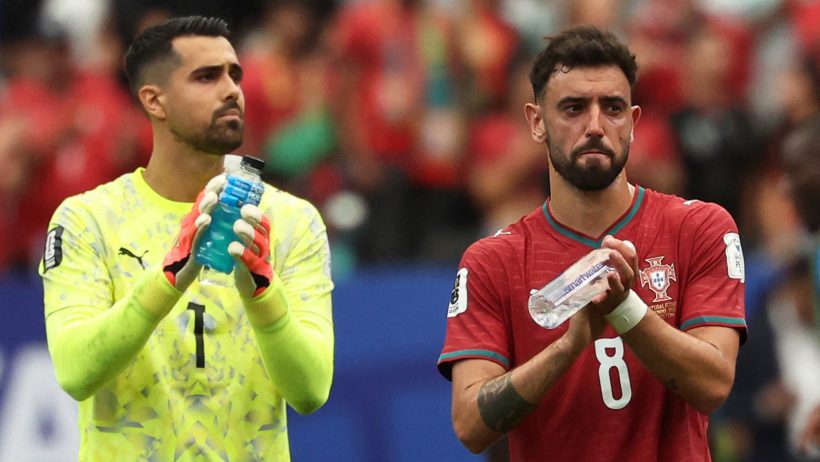 Bruno Fernandes with the Portugal team in the 2026 FIFA World Cup.