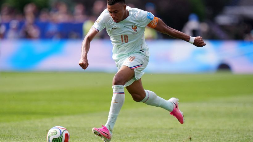 France's Kylian Mbappe running with the ball