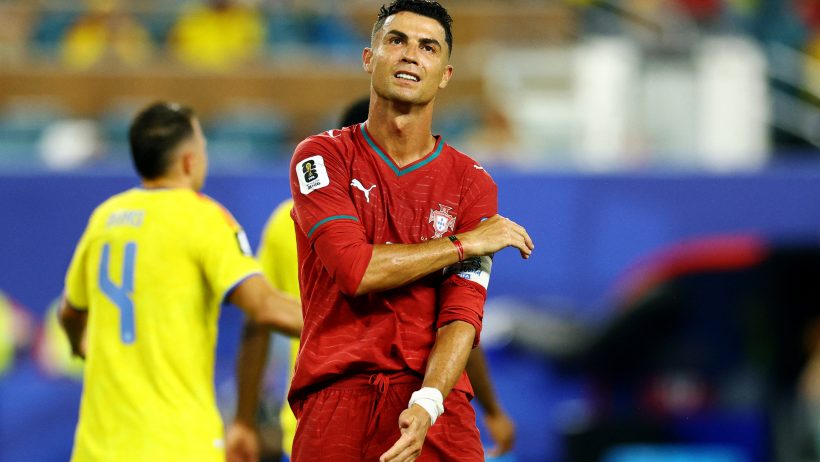 Cristiano Ronaldo laments a missed opportunity