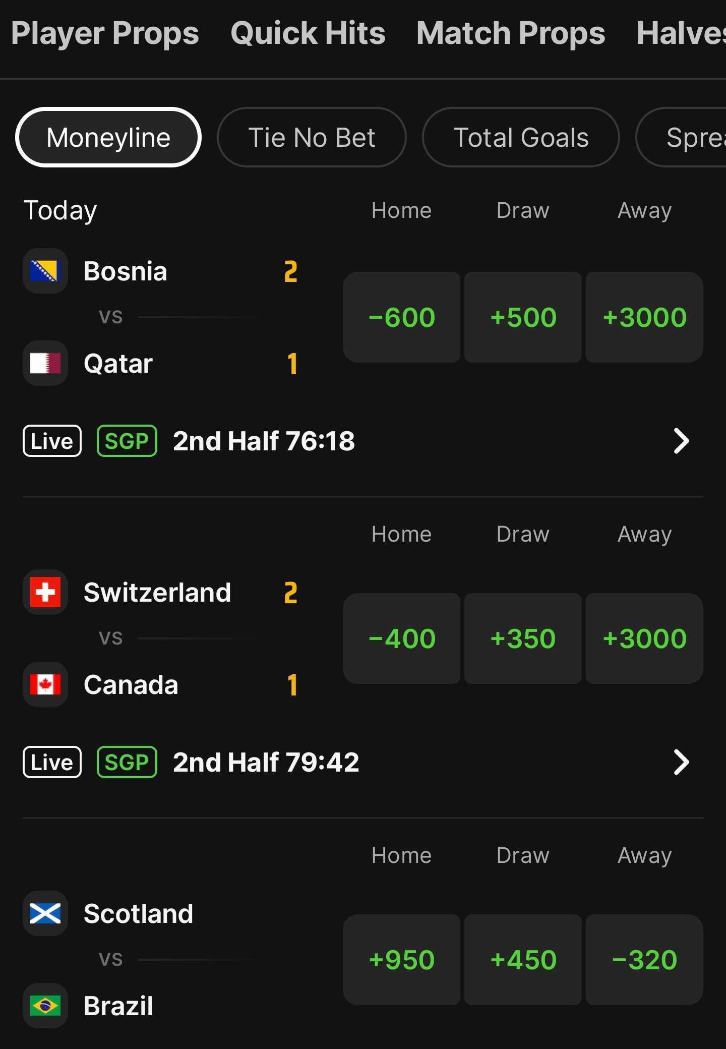 draftkings alberta app betting markets
